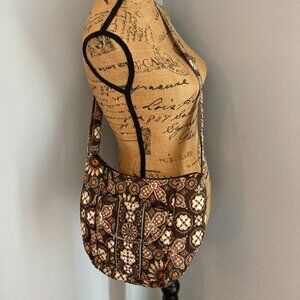 Vera Bradley Crossbody Shoulder Bag Canyon Brown Boho